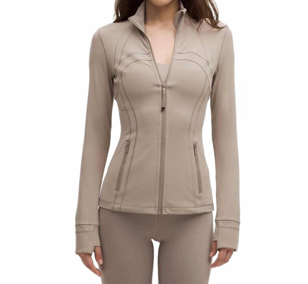 NEW LULULEMON nulu define jacket in warm ash